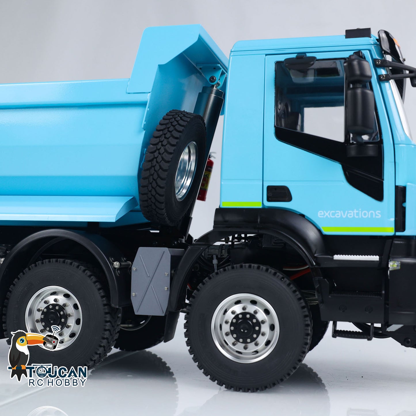 Metal 1/14 Hydraulic RC Dump Truck 8x8 RC Tipper Car Snow Blade