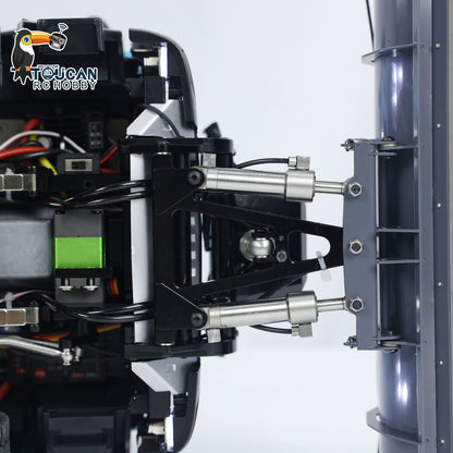 1/14 8x8 Metall PNP Hydraulischer RC LKW Kipper mit 2-Gang Getriebe Getriebe Sound Light System