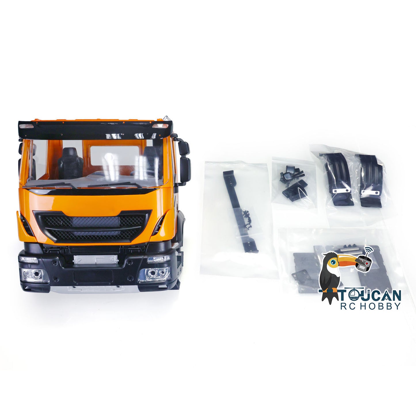 Kunststoff-Auto-Shell mit Innen-Ersatzteil für 1/14 TAMIYA RC Truck IVECOL Dumper