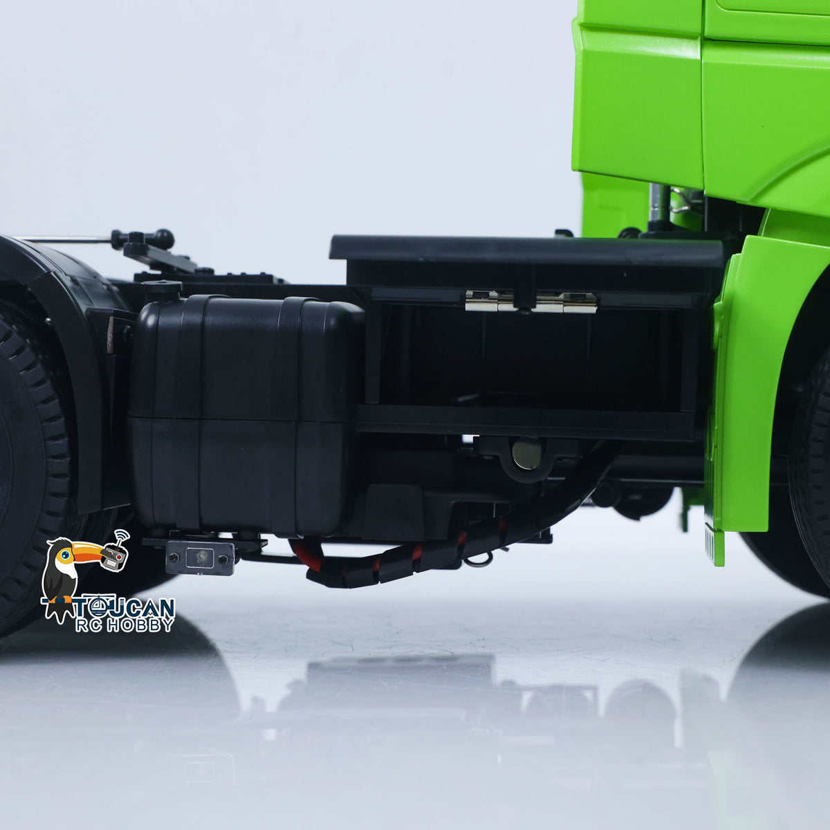 1/14 6*4 RC Tractor Truck 3363 Remote Control Lorry Car Model 540 Brushed Motor 60A ESC Openable Door Flysky I6S Radio RTR