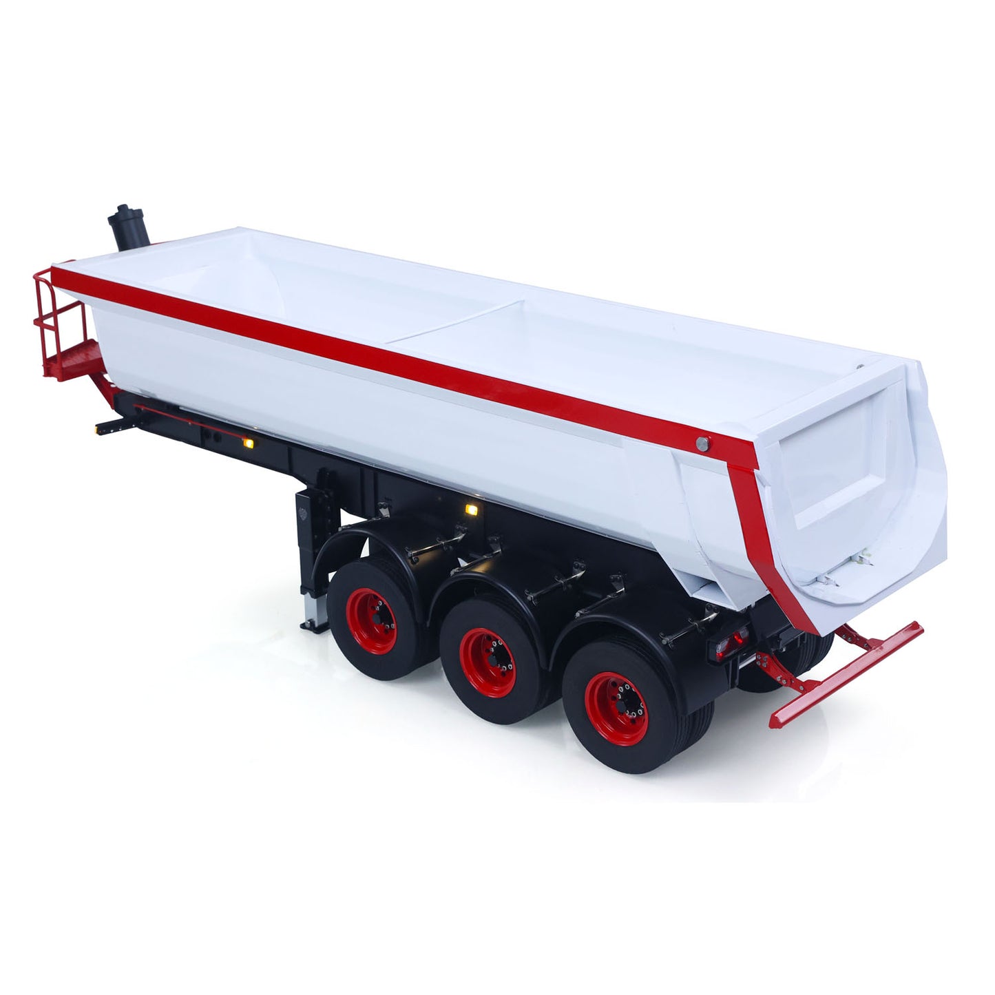 Metal LESU 3Axles 1/14 Hydraulic Dump Trailer for RC Tractor Truck DIY TAMIYA Radio Controlled Lorry Car 1851 3363 R470 770S