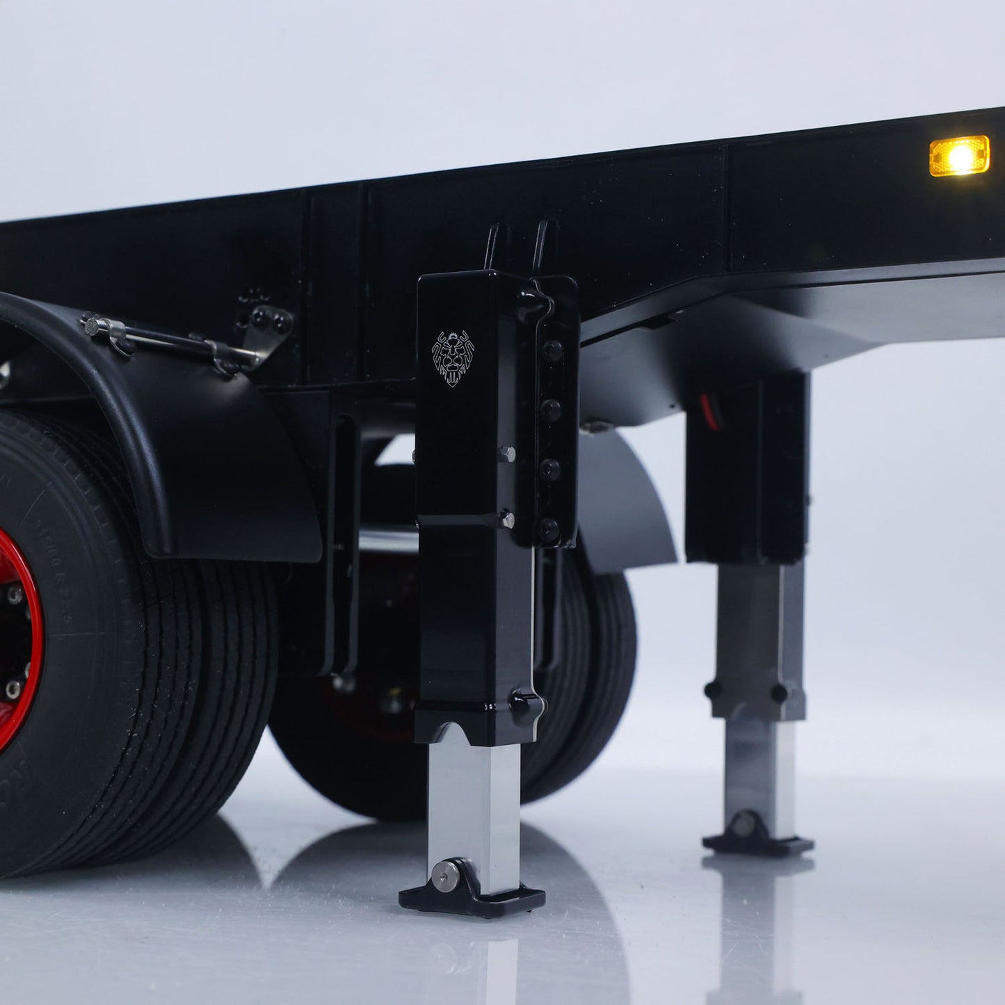 Metal LESU 3Axles 1/14 Hydraulic Dump Trailer for RC Tractor Truck DIY TAMIYA Radio Controlled Lorry Car 1851 3363 R470 770S