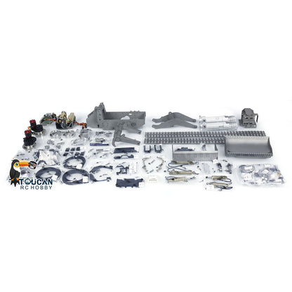 EN STOCK LESU 1/14 636 Chargeur RC à chenilles hydraulique avec kit de crochet de queue arrière