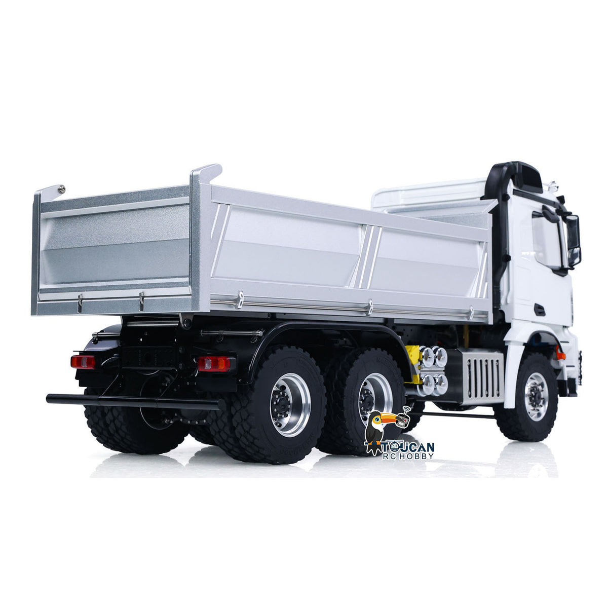 2Speed 6x6 Metal Chassis 1/14 Radio Controlled Hydraulic Dumper Truck 3348 Tipper Differential Axle Light Sound HotRC Radio 2026 PNP