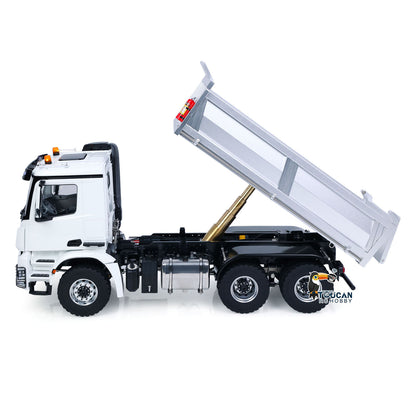 6X6 Metal Chassis 3348 RC Hydraulic Dumper 1/14 Radio Controlled Tipper NO Lock Light Sound Radio Battery Construction Truck RTR