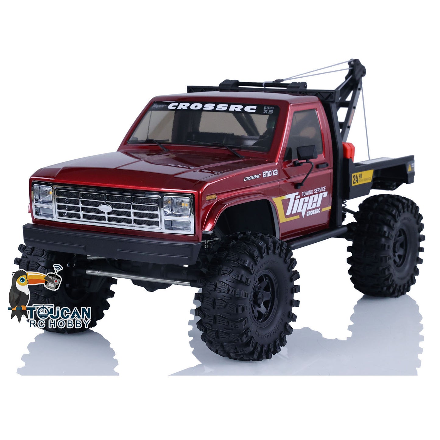 CORSSRC 1/8 4WD EMO X3 RC Towing Rescue Crawler PNP