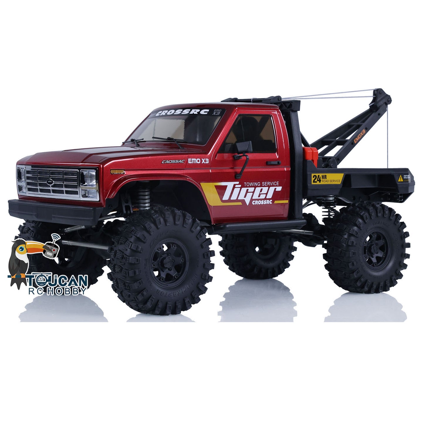 CORSSRC 1/8 4WD EMO X3 RC Towing Rescue Crawler PNP