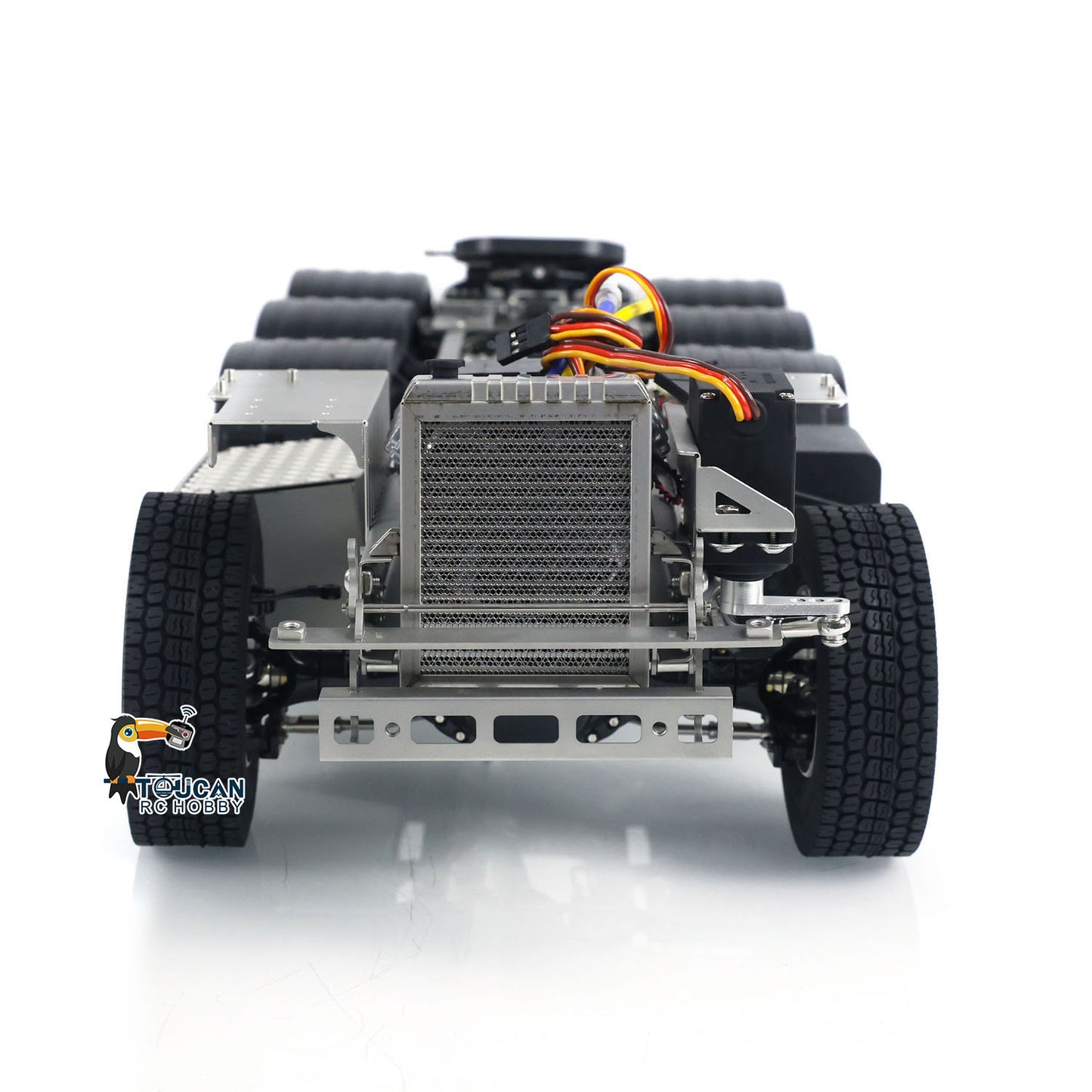 8x8 Metal Chassis for 770S 1/14 RC Tractor Truck Model 3-speed Transmission