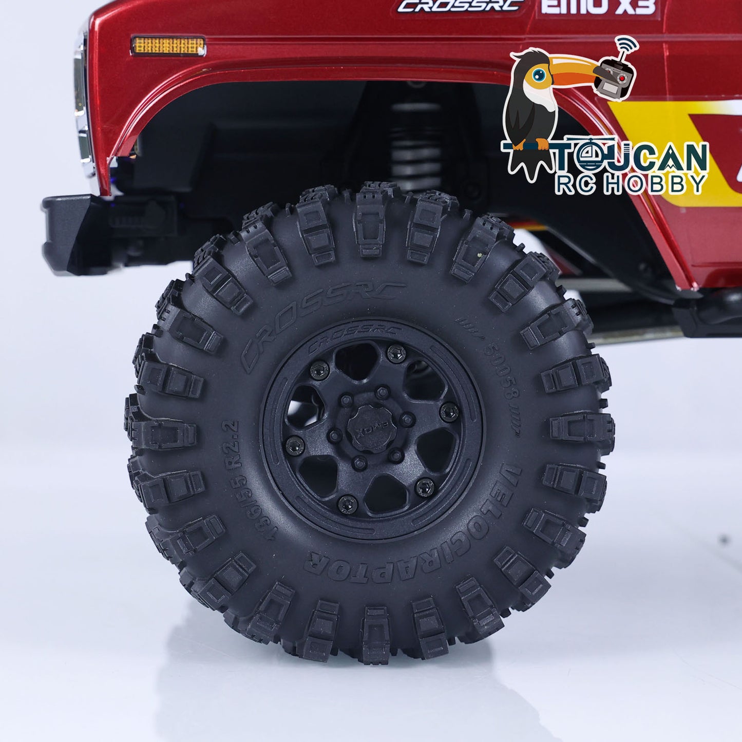 US STOCK 1/8 4WD CORSSRC EMO X3 RC Voiture de remorquage et de sauvetage 4x4 Modèle de voiture sur chenilles télécommandée