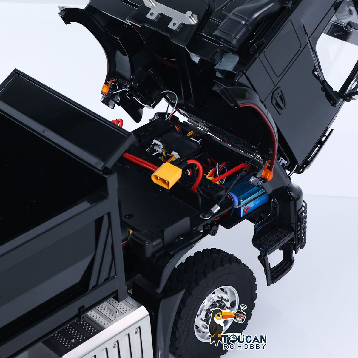 Fast Shipping 6X6 Metal Chassis 3348 RC Hydraulic Dumper 1/14 Radio Controlled Tipper NO Lock Light Sound Radio Battery Construction Truck RTR