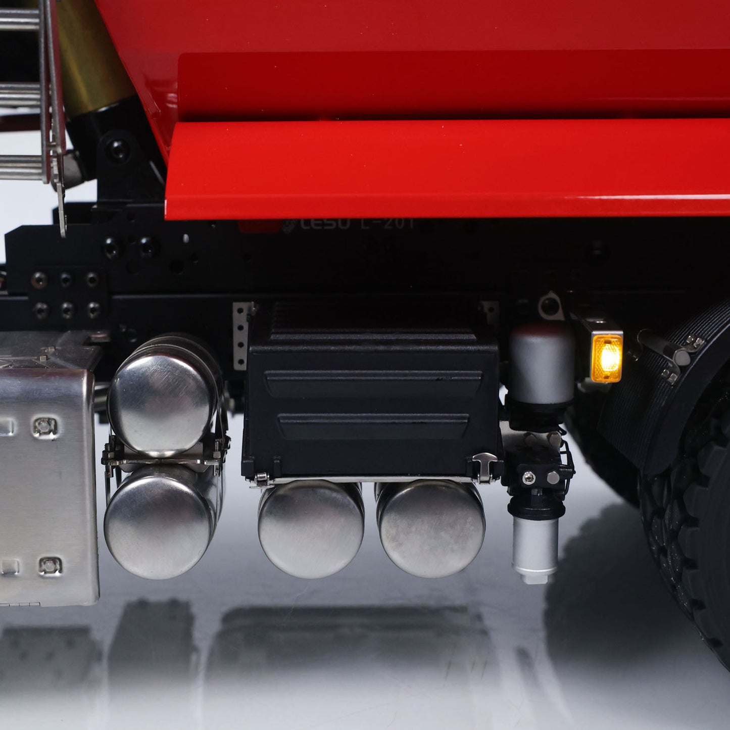 LESU 1/14 Hydraulic RC Dump Truck 6*6 RTR Radio Control Tipper 2Speed Gearbox Differential Lock Metal Chassis Flysky I6S Radio