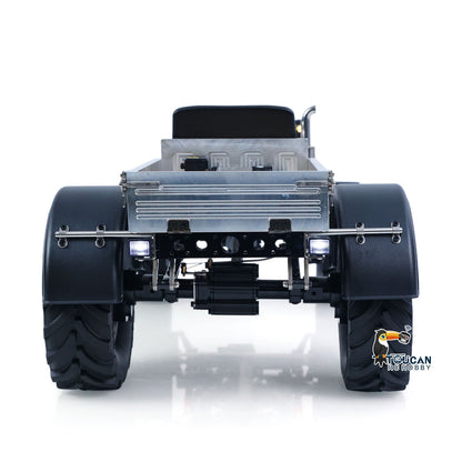 MD 4WD 1/10 Metal RC Tractor MD009 Remote Control Off Road Car Dual Motor Winch Axles Diff Lock Radio Light System No Battery