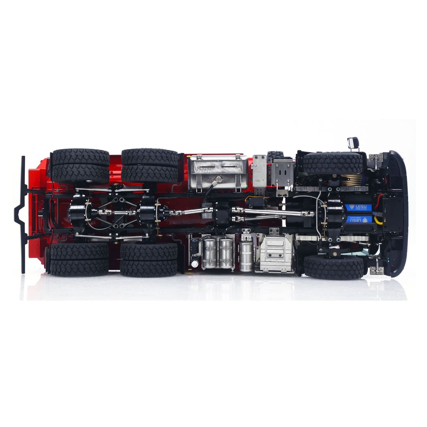 LESU 1/14 Hydraulic RC Dump Truck 6*6 RTR Radio Control Tipper 2Speed Gearbox Differential Lock Metal Chassis Flysky I6S Radio