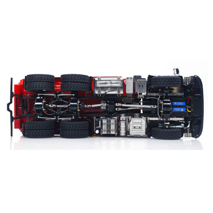 LESU 1/14 Hydraulic RC Dump Truck 6*6 RTR Radio Control Tipper 2Speed Gearbox Differential Lock Metal Chassis Flysky I6S Radio