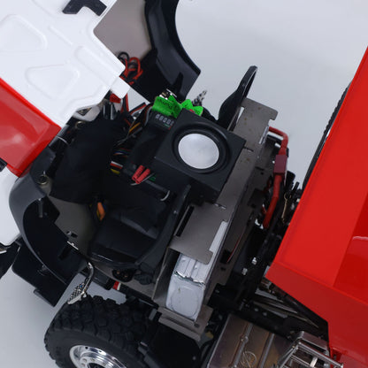 LESU 1/14 Hydraulic RC Dump Truck 6*6 RTR Radio Control Tipper 2Speed Gearbox Differential Lock Metal Chassis Flysky I6S Radio