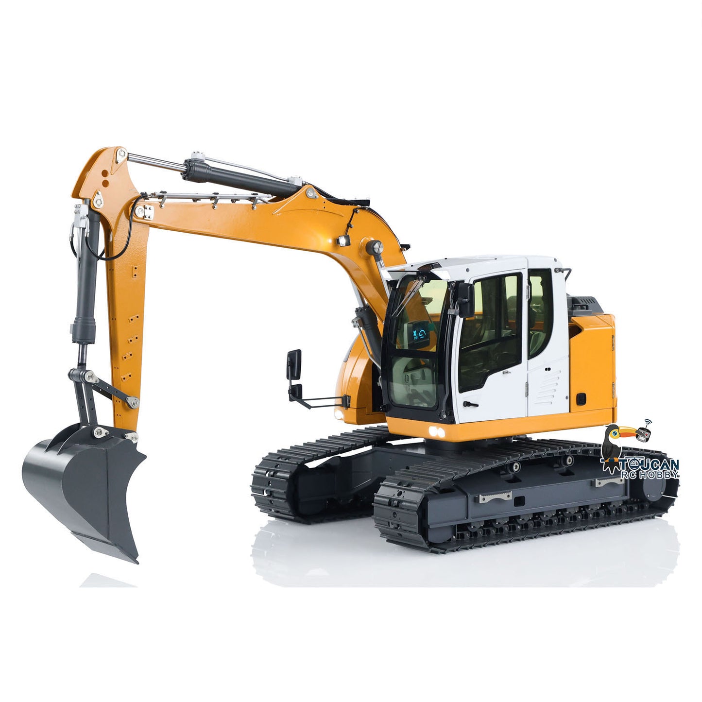 US STOCK 1/14 RC Hydraulic Excavator R920 JDM-208 Metal Remote Control Digger Model Sound