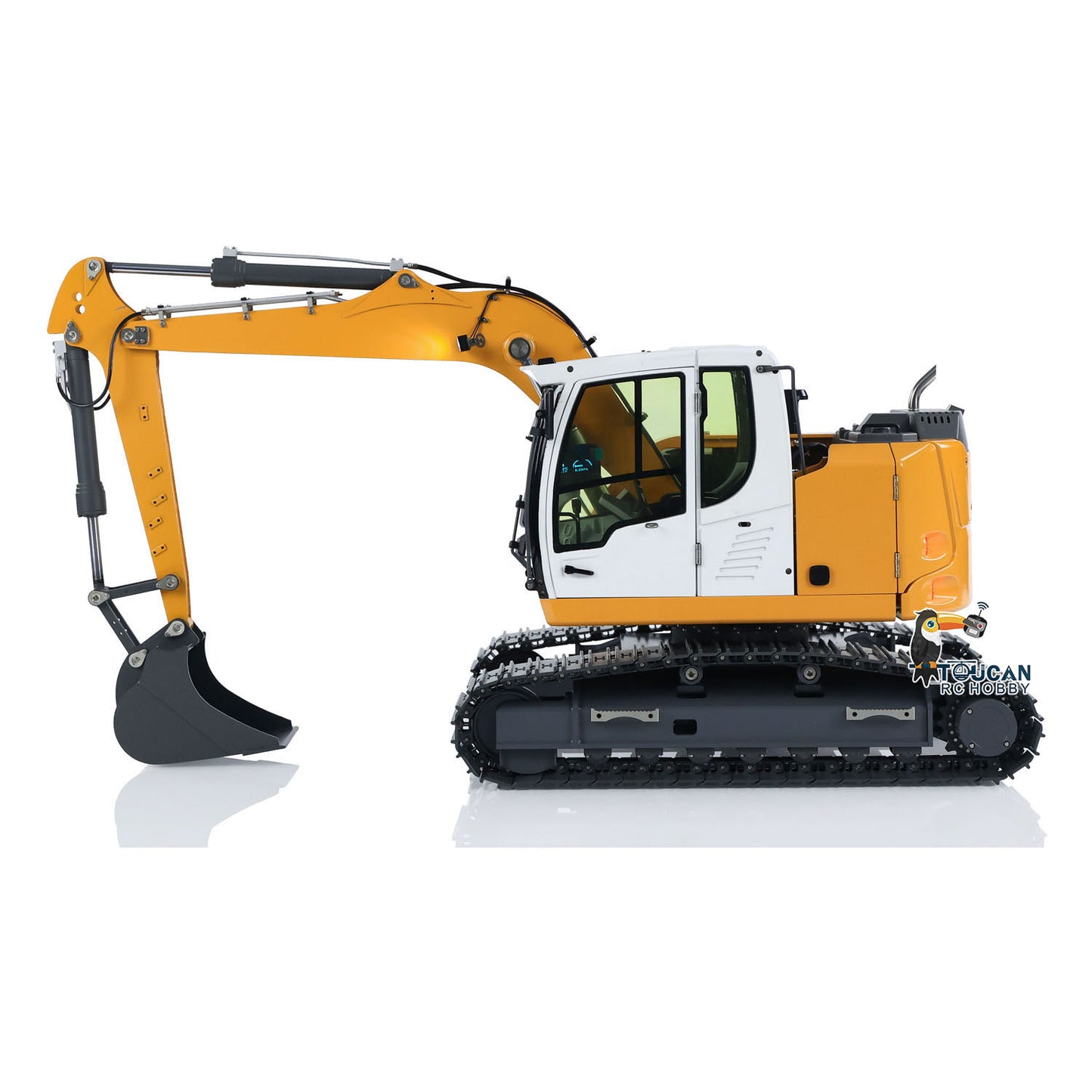 US STOCK 1/14 RC Hydraulic Excavator R920 JDM-208 Metal Remote Control Digger Model Sound