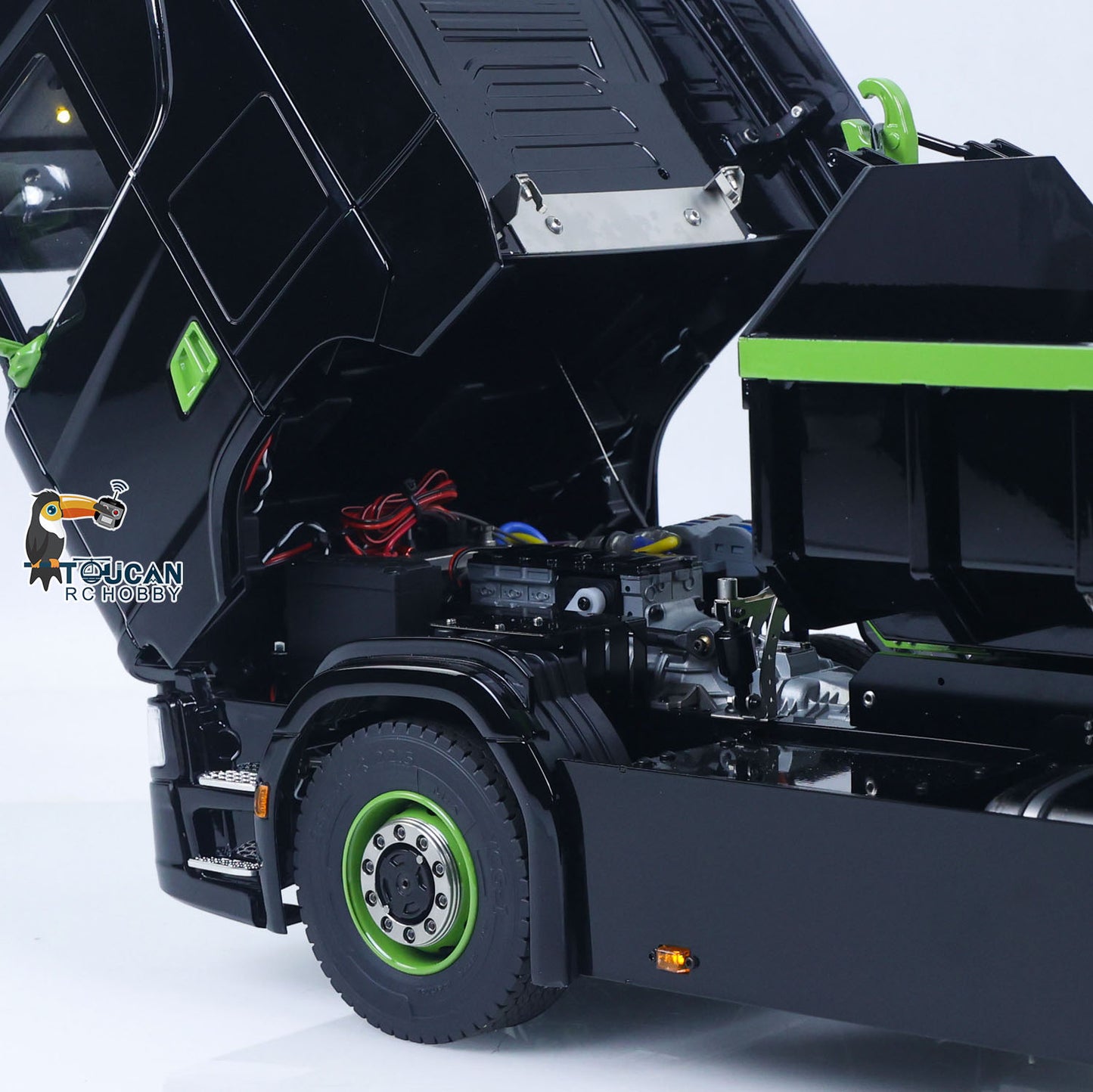 6x6 1/14 Hydraulic RC Dumper Car Metal Roll-on Full Dump Truck