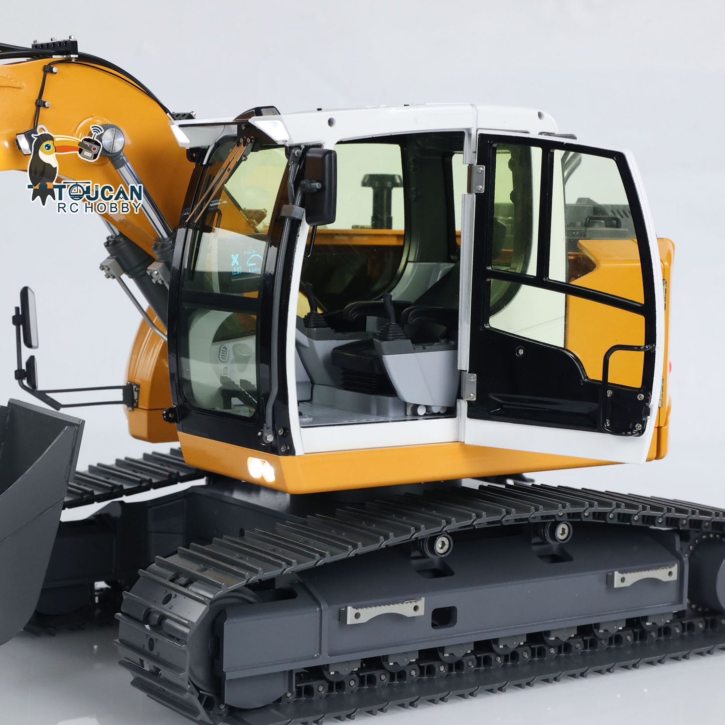 US STOCK 1/14 RC Hydraulic Excavator R920 JDM-208 Metal Remote Control Digger Model Sound