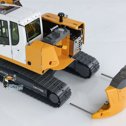 US STOCK 1/14 RC Hydraulic Excavator R920 JDM-208 Metal Remote Control Digger Model Sound