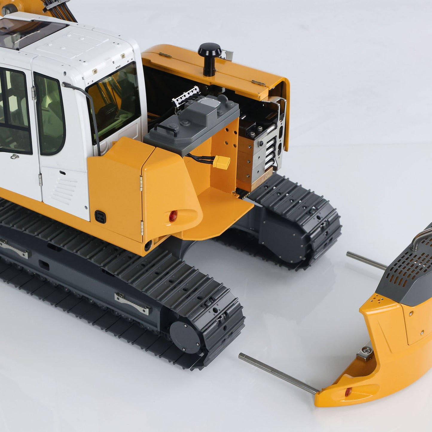 Fast Shipping 1/14 RC Hydraulic Excavator R920 JDM-208 Metal Remote Control Digger Model Sound