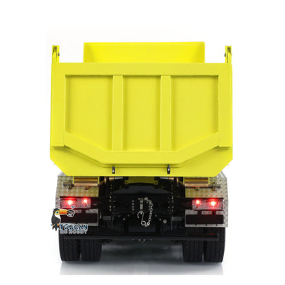 Camion à benne basculante hydraulique RC en métal 1/14 8x8 essieux à blocage différentiel 3 vitesses