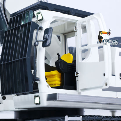 40KG! RTR 1/12 Metal Hydraulic RC Digger LR976 6CH Valves Remote Control Excavator 3.0L Dual Pump Hobbywing Brusheless ESC