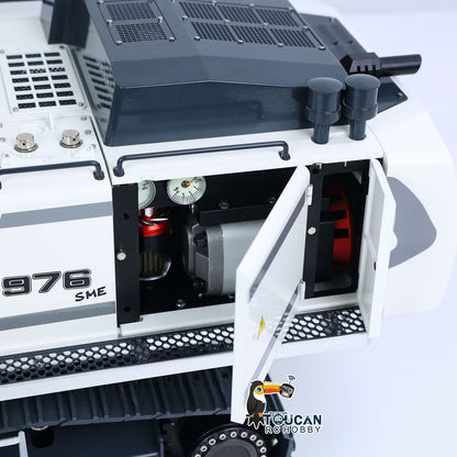 40KG! RTR 1/12 Metal Hydraulic RC Digger LR976 6CH Valves Remote Control Excavator 3.0L Dual Pump Hobbywing Brusheless ESC