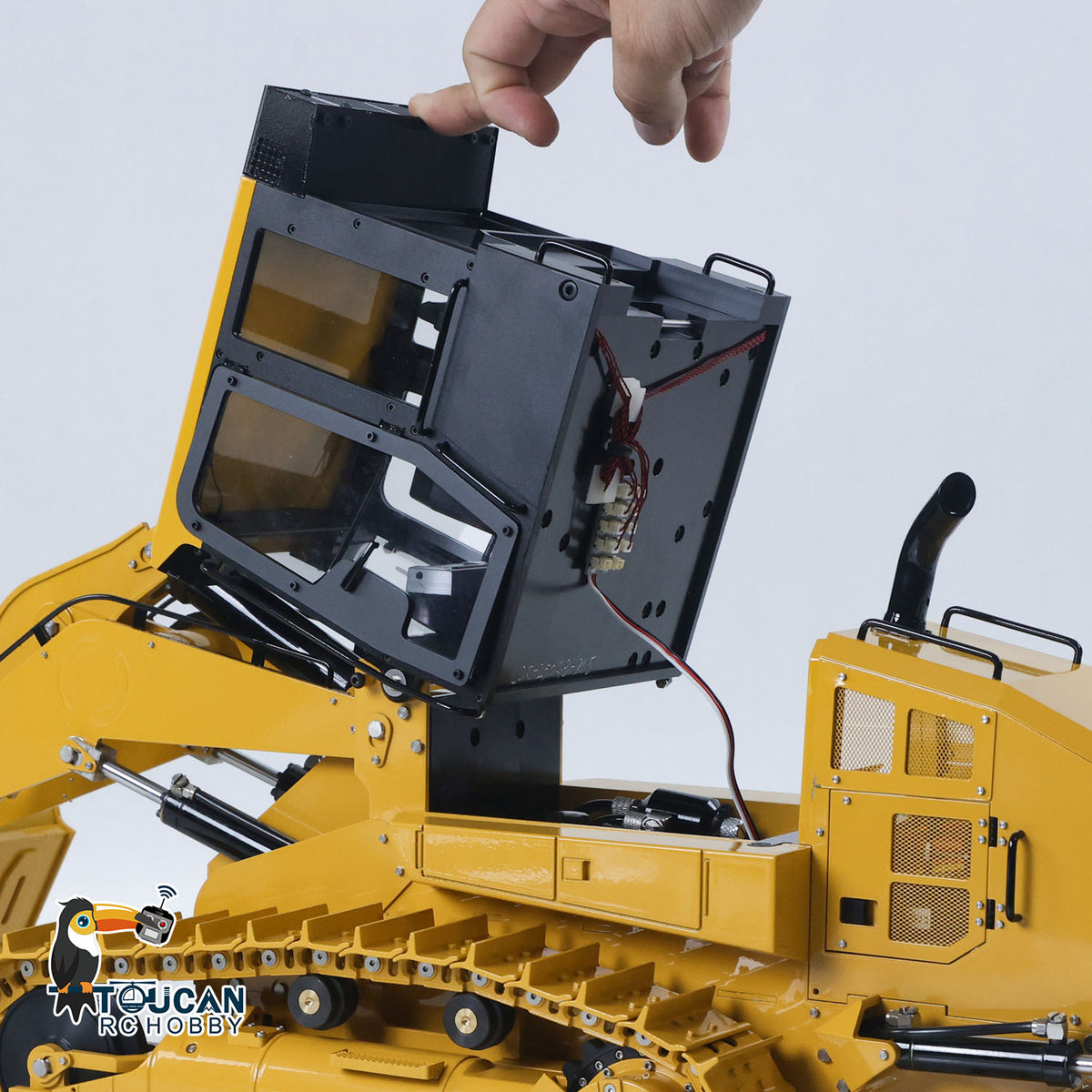 JDModel 1/14 Metal RC Hydraulic Tracked Loader JDM-188 963D 3CH Valve Pump Construction Car I6S Radio RTR Model Light 201 Sound