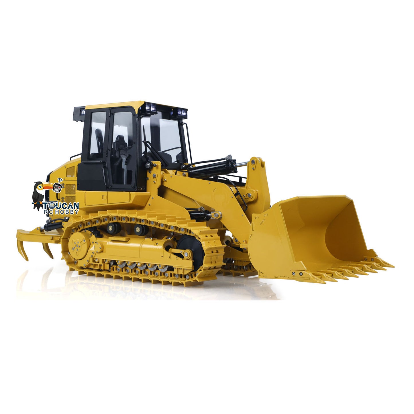 JDModel 1/14 Metal RC Hydraulic Tracked Loader JDM-188 963D 3CH Valve Pump Construction Car I6S Radio RTR Model Light 201 Sound