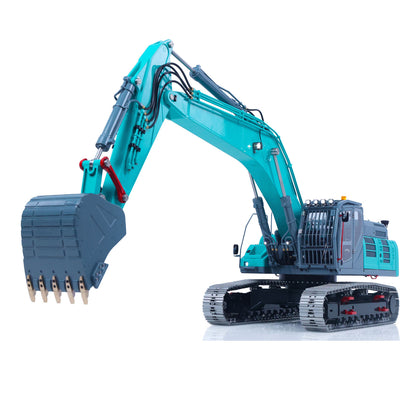 LESU 1/14 RC Metal Hydraulic Excavator SK500 RTR Remote Control Digger Model 6CH Valve 3MAP Pump Relief Valve PL18EV Lite Radio