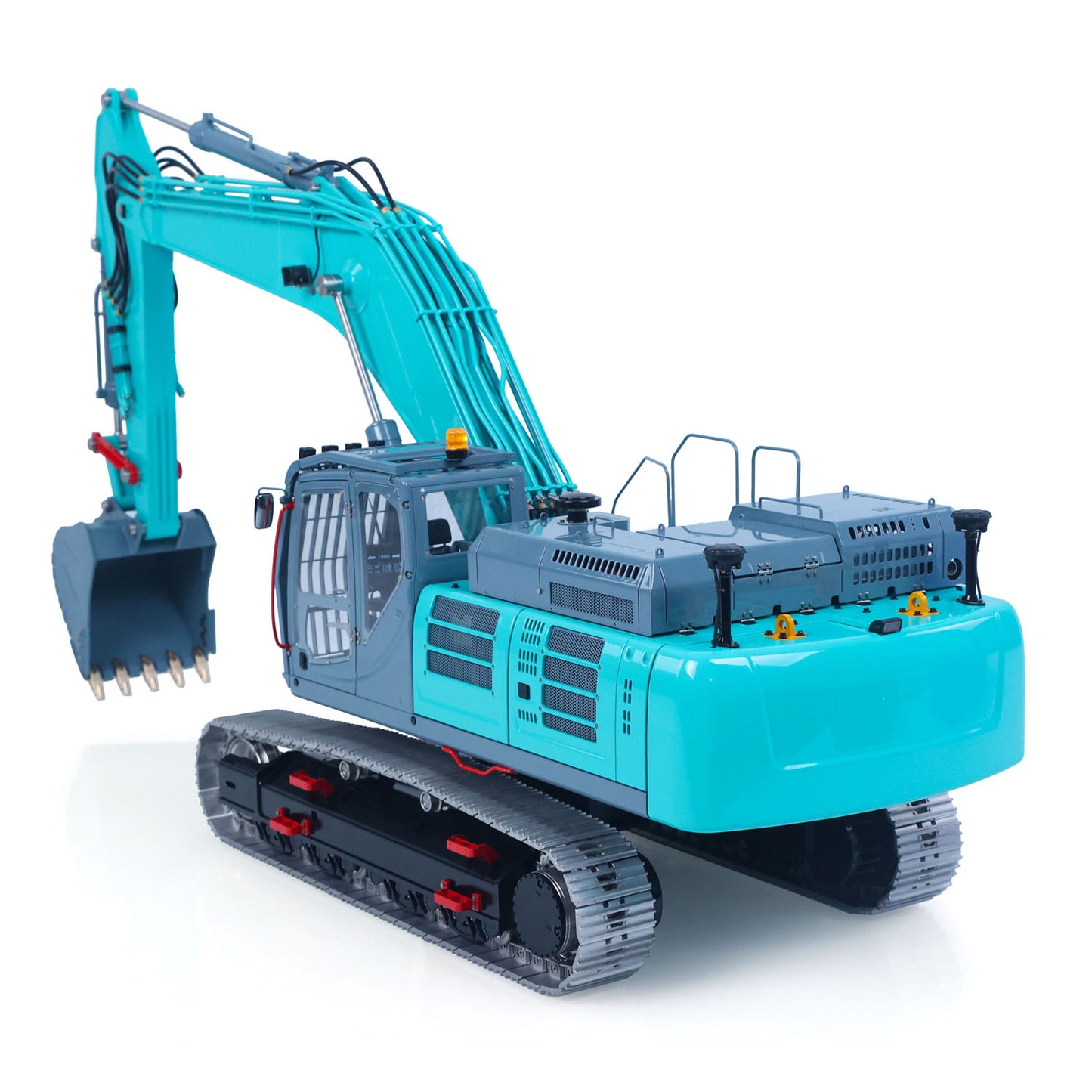 LESU 1/14 RC Metal Hydraulic Excavator SK500 RTR Remote Control Digger Model 6CH Valve 3MAP Pump Relief Valve PL18EV Lite Radio