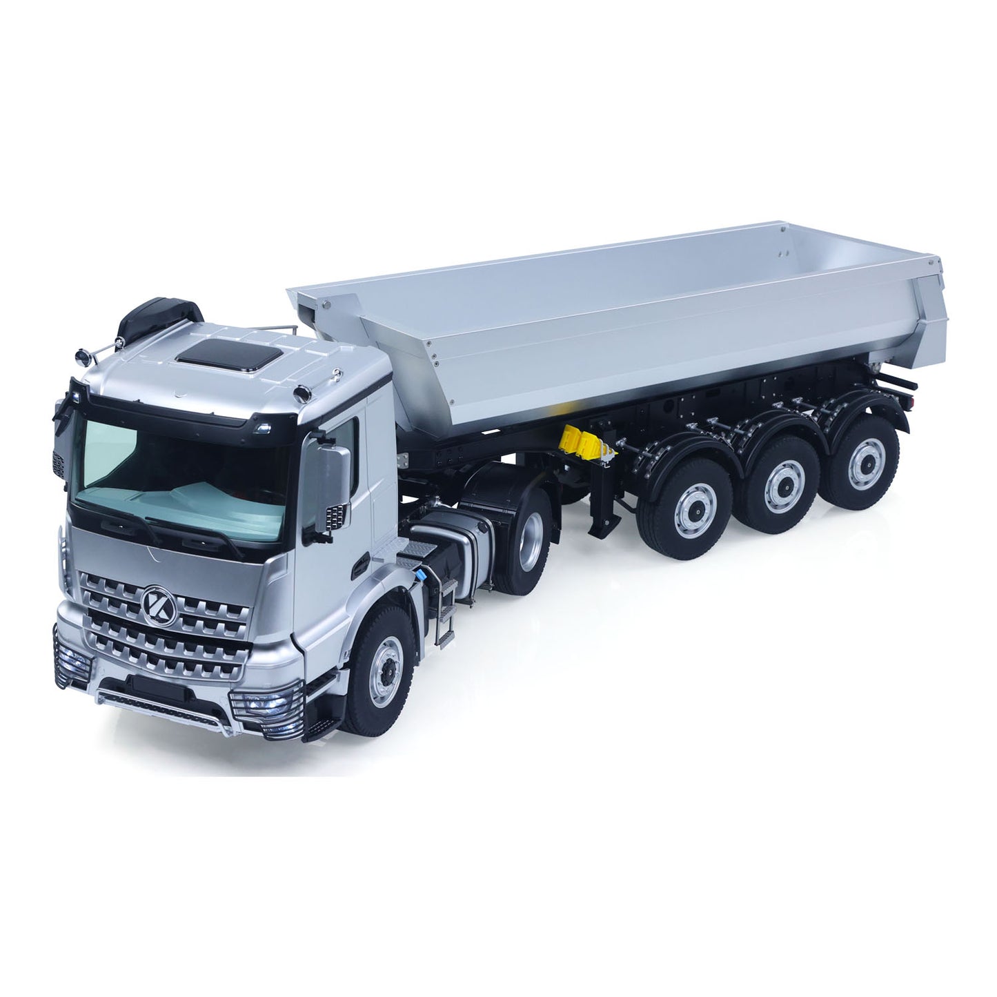 Fast Shipping Kabolite RTR Car 1/14 4X4 RC Tractor Truck 3Axles Electric Lifting Dump Trialer