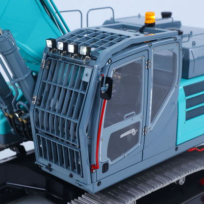 LESU 1/14 RC Metal Hydraulic Excavator SK500 RTR Remote Control Digger Model 6CH Valve 3MAP Pump Relief Valve PL18EV Lite Radio