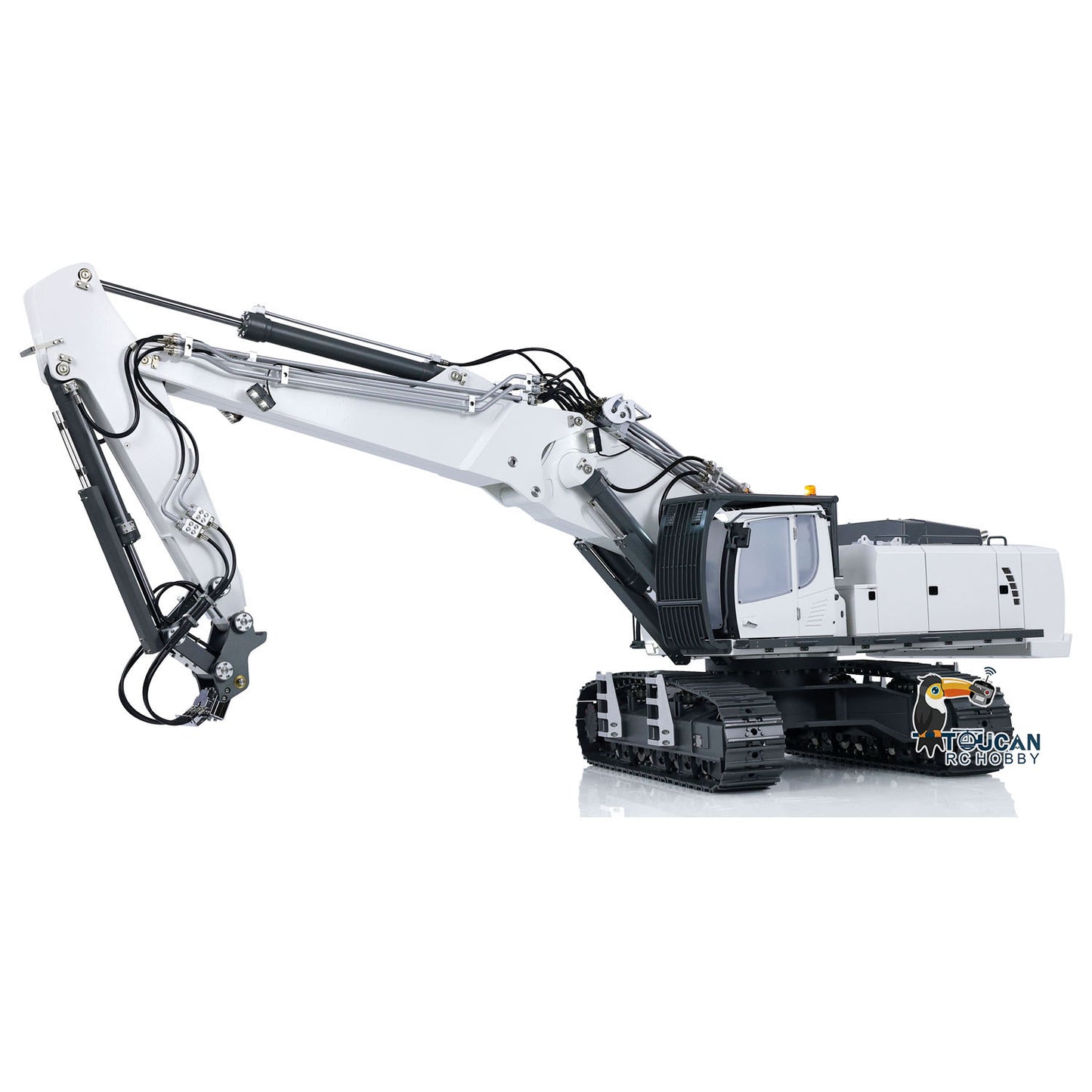 CUT 1/14 K970-301S 3 Arme, lackiert, montiert, RTR, hydraulischer RC-Bagger mit Tamden XE-Sender