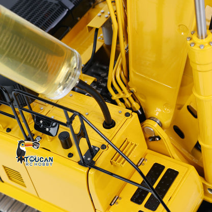 LESU 1/14 Metal Remote Control Hydraulic Tracked Excavator RTR Aoue PC500 RC Digger 7Ways Valve PL18EV Lite Radio Light Battery