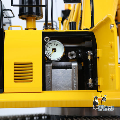 LESU 1/14 Metal Remote Control Hydraulic Tracked Excavator RTR Aoue PC500 RC Digger 7Ways Valve PL18EV Lite Radio Light Battery