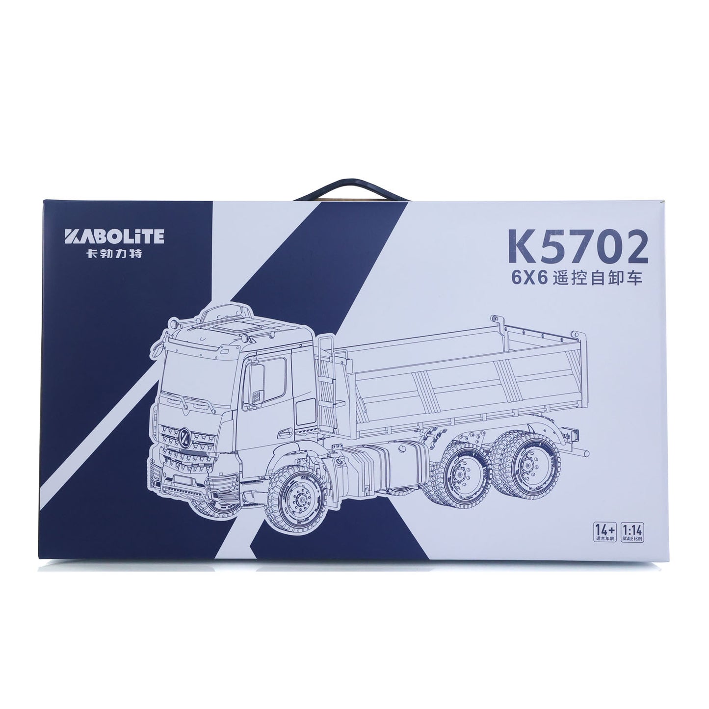 1/14 2.4G Remote Control Electric Lifting Dumper 5702 Model 6*6 Tipper Vehicle 2Speed Sound Light Motor RTR Car Gifts Adults