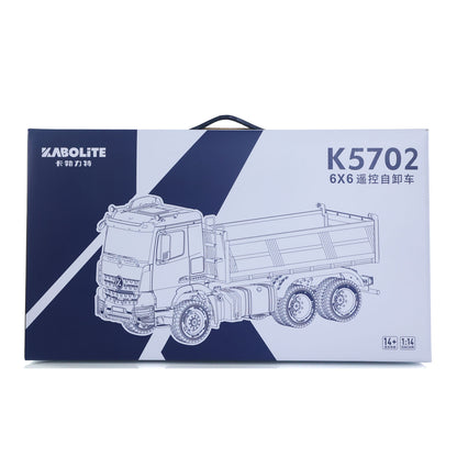 1/14 2.4G Remote Control Electric Lifting Dumper 5702 Model 6*6 Tipper Vehicle 2Speed Sound Light Motor RTR Car Gifts Adults