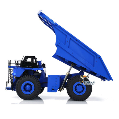 Metal 1/20 RC Hydraulic Mine Truck 793D Heavy Duty Remote Control Dumper RTR 2Speed Gearbox Flysky I6X Radio Light System