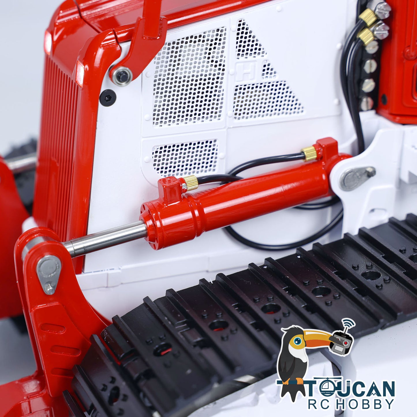 1/14 Hydraulic RC Bulldozer LESU Aoue 850K Metal I6S Remote Control Dozers Model