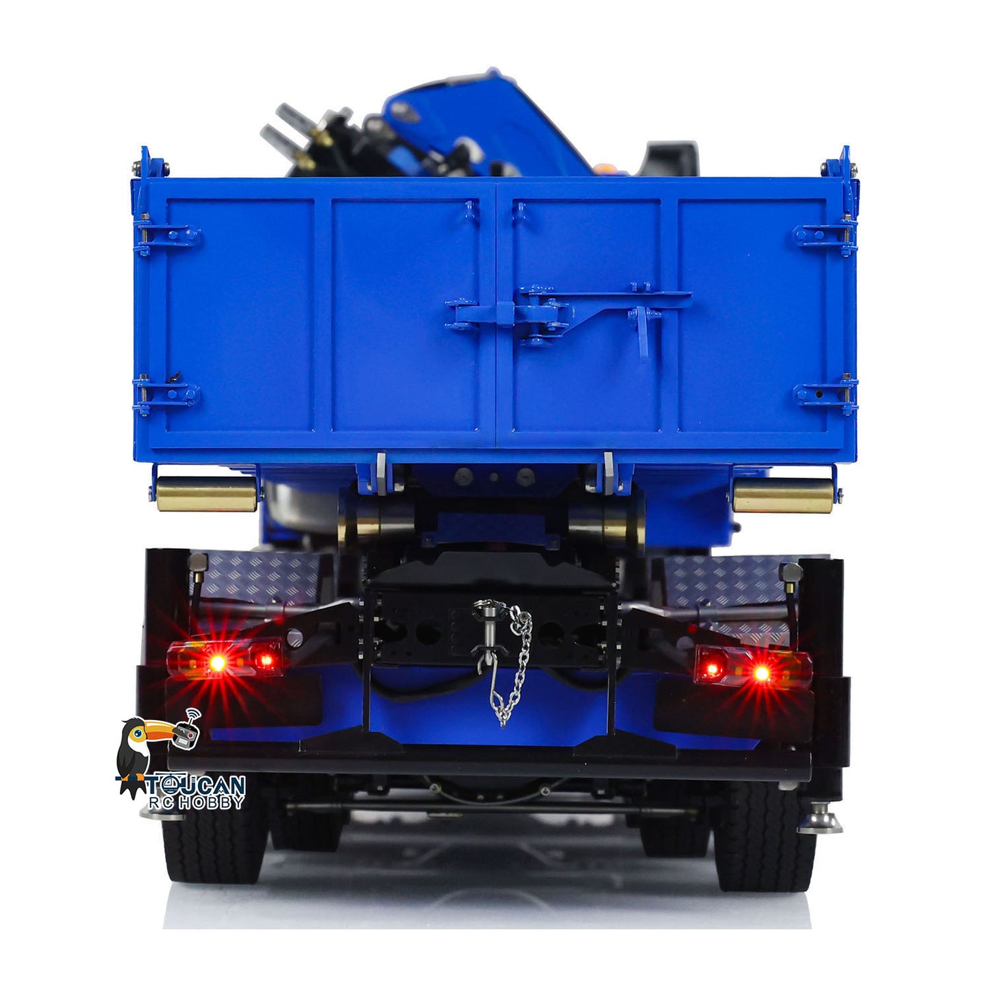 EN STOCK 1/14 10x10 RC Camion-benne à grue hydraulique avec godet en métal normal