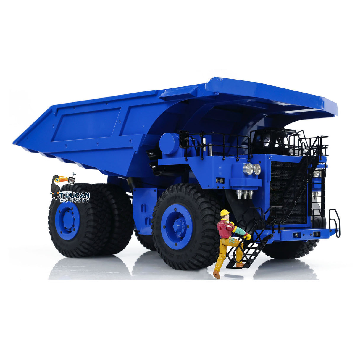 Metal 1/20 RC Hydraulic Mine Truck 793D Heavy Duty Remote Control Dumper RTR 2Speed Gearbox Flysky I6X Radio Light System