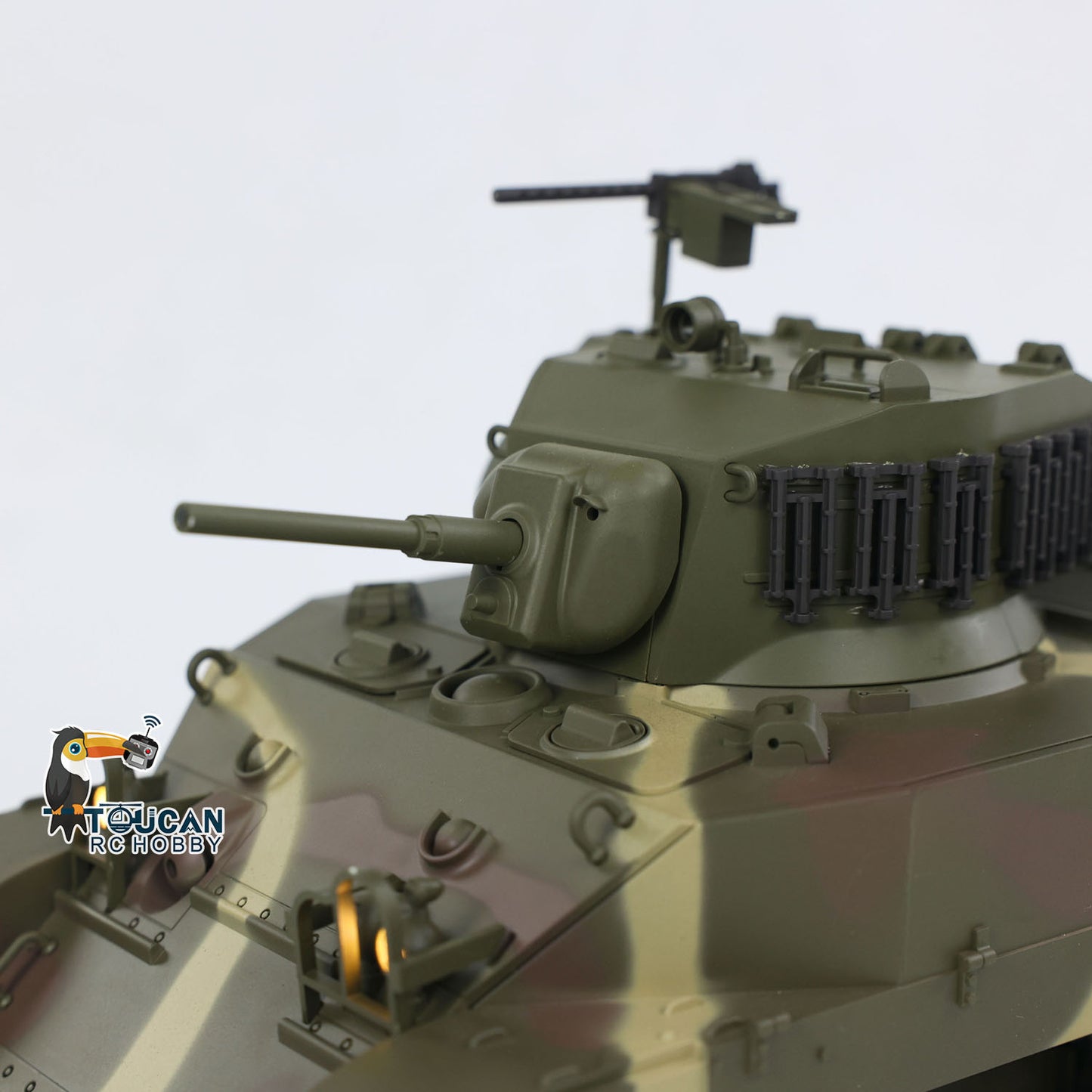 1/16 RTR RC Tank US M5A1 Stuart VI Remote Control Light Tank Two Battery Radio