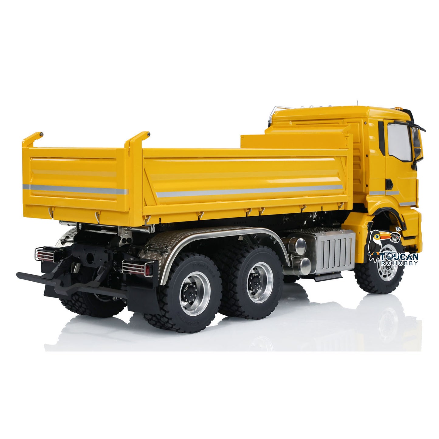 Metal 6x6 1/14 RC Hydraulic Dump Truck 3-way Tipper LESU Chassis Man Cabin