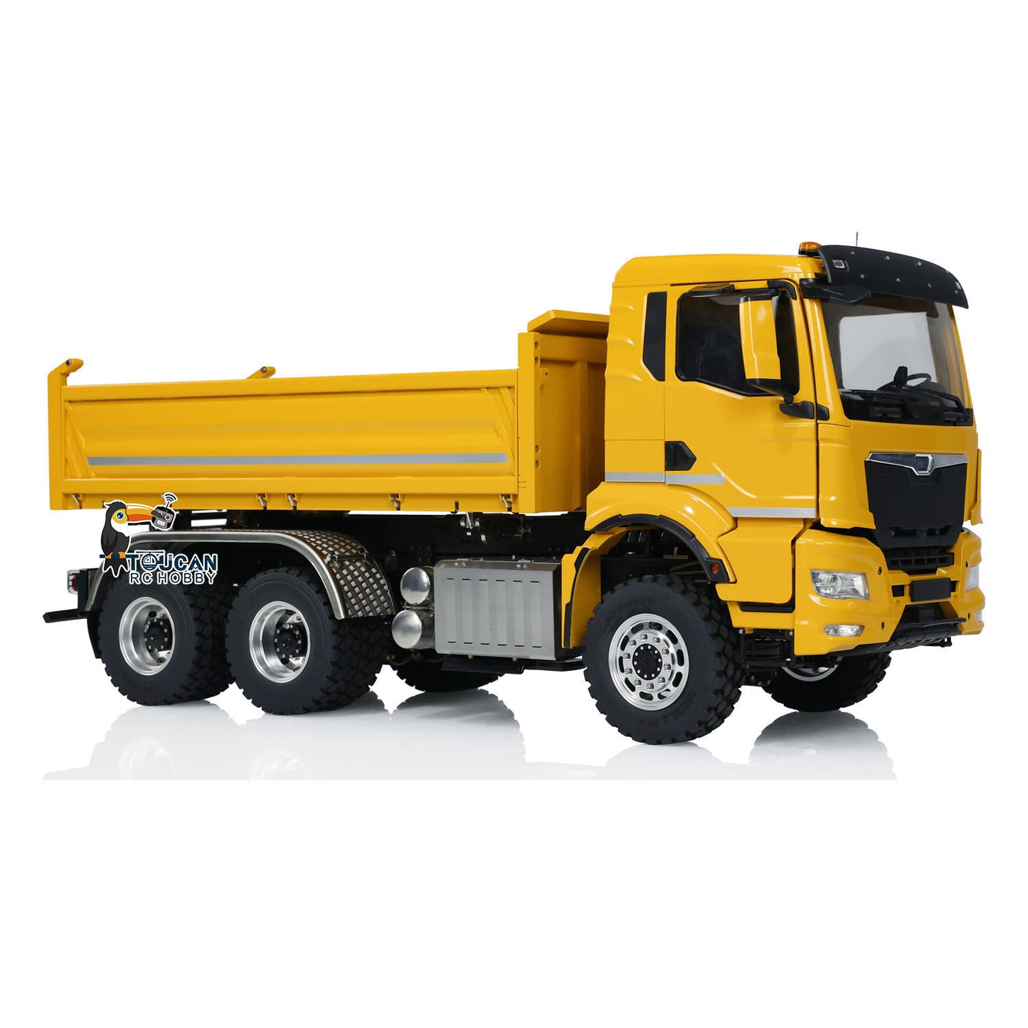Metal 6x6 1/14 RC Hydraulic Dump Truck 3-way Tipper LESU Chassis Man Cabin