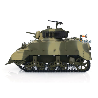 Char télécommandé US M5A1 Stuart VI 1/16 RC Tank léger à 360 degrés avec radio à deux batteries