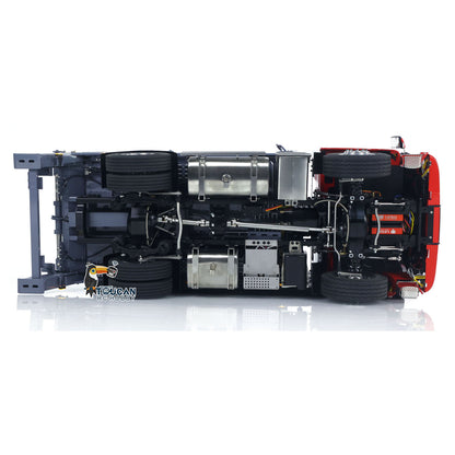 LESU Metal 1/14 RC Hydraulic Swing Arm Garbage Dump Truck 4X4 RTR TGS Light Sound ST8 Radio Battery