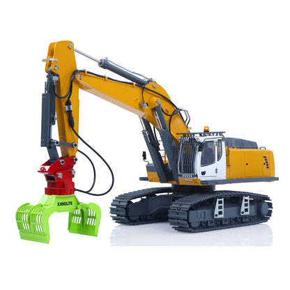 KABOLITE 1/18 K962 100S Remote Control Hydraulic Excavator RC Digger Electric Claw Ripper Hammer Construction Car Vehicle Machine Toys