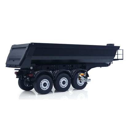US STOCK Kabolite 1/14 Metal Remote Control 3Axles Electric Lifting Semi Trailer Dumper for RC Tractor Truck 770S 100 Battery Charger